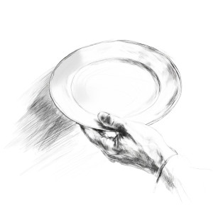 Hand Holding Plate V2 Vinyl Car Decal Sticker – Waterproof & UV-Resistant 3.4133333333333336"