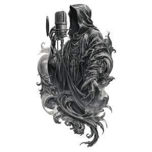 Renaissance Ghost Recording Vinyl Car Decal Sticker – Waterproof & UV-Resistant 6.826666666666667"
