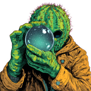 Green Cactus Alien Vinyl Car Decal Sticker – Waterproof & UV-Resistant 3.4133333333333336"