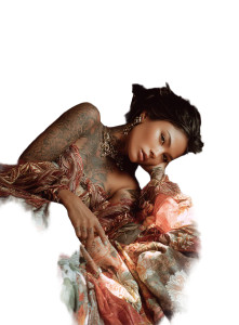 Tattooed Baroque Muse Vinyl Car Decal Sticker – Waterproof & UV-Resistant 4.266666666666667"