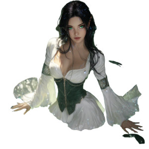 High Elf Maiden Vinyl Car Decal Sticker – Waterproof & UV-Resistant 3.4133333333333336"