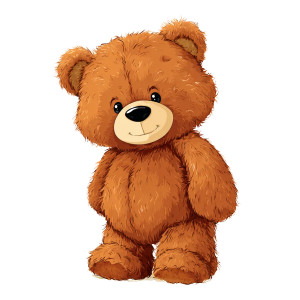 Cartoon Teddy Bear V5 Vinyl Car Decal Sticker – Waterproof & UV-Resistant 3.4133333333333336"