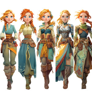 Fantasy Character Styles Vinyl Car Decal Sticker – Waterproof & UV-Resistant 3.4133333333333336"