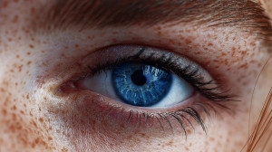 Blue Eye Close-Up Vinyl Car Decal Sticker – Waterproof & UV-Resistant 2.72"
