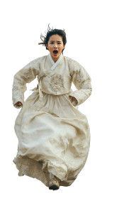 Frightened Hanbok Runner Vinyl Car Decal Sticker – Waterproof & UV-Resistant 4.8533333333333335"