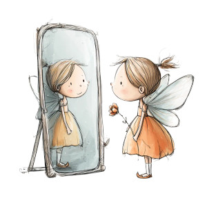 Cartoon Fairy Mirror Vinyl Car Decal Sticker – Waterproof & UV-Resistant 3.4133333333333336" Cartoon Fairy Mirror Vinyl Car Decal Sticker – Waterproof & UV-Resistant 3.4133333333333336"