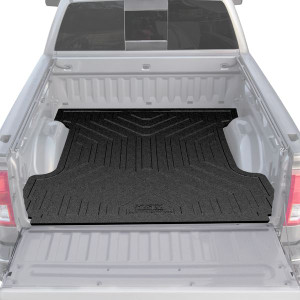 Husky Liner Bed Mat 16003 Direct-Fit; Without Raised Edges; Black; Rubber; Tailgate Liner/Mat Not Included Husky Liner Bed Mat 16003 Direct-Fit; Without Raised Edges; Black; Rubber; Tailgate Liner/Mat Not Included