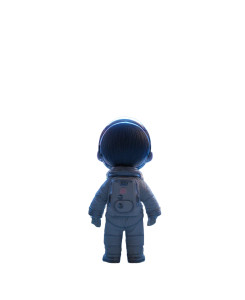 Boy Astronaut Vinyl Car Decal Sticker – Waterproof & UV-Resistant 8.106666666666667"
