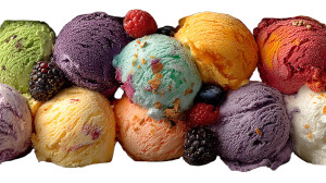 Colorful Ice Scoops Vinyl Car Decal Sticker – Waterproof & UV-Resistant 2.72"
