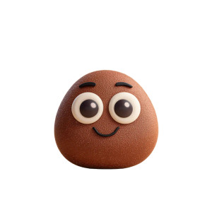 Cute Bean Character Vinyl Car Decal Sticker – Waterproof & UV-Resistant 6.826666666666667"