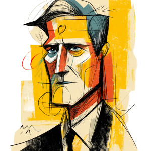 Abstract Starmer Vinyl Car Decal Sticker – Waterproof & UV-Resistant 3.4133333333333336"