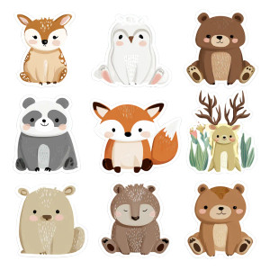 Cute Animal Stickers V2 Vinyl Car Decal Sticker – Waterproof & UV-Resistant 6.826666666666667"