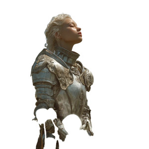 Medieval Chrome Warrior Vinyl Car Decal Sticker – Waterproof & UV-Resistant 3.4133333333333336"