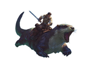 Dnd Otter Rider Vinyl Car Decal Sticker – Waterproof & UV-Resistant 6.1866666666666665"