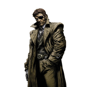 White Nick Fury Vinyl Car Decal Sticker – Waterproof & UV-Resistant 6.826666666666667"
