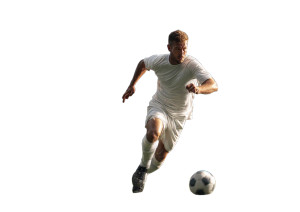 Charging Soccer Player V2 Vinyl Car Decal Sticker – Waterproof & UV-Resistant 3.0933333333333333"