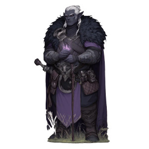 Chonky Drow Warlock Vinyl Car Decal Sticker – Waterproof & UV-Resistant 3.4133333333333336"