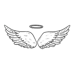 Angel Wings Halo V2 Vinyl Car Decal Sticker – Waterproof & UV-Resistant 3.4133333333333336" Angel Wings Halo V2 Vinyl Car Decal Sticker – Waterproof & UV-Resistant 3.4133333333333336"