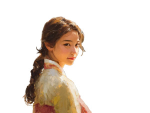 Beautiful Korean Woman V9 Vinyl Car Decal Sticker – Waterproof & UV-Resistant 6.1866666666666665"