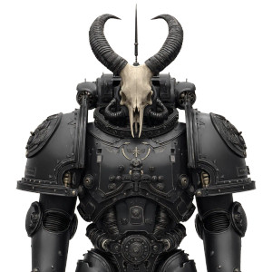Bone-Armored Space Marine Vinyl Car Decal Sticker – Waterproof & UV-Resistant 3.4133333333333336"