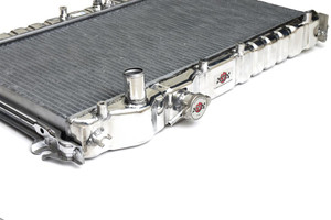 CSF Racing Style Aluminum Radiator | High Performance for Various 1990-1997 Mazda Miata | Two Row Aluminum Radiator