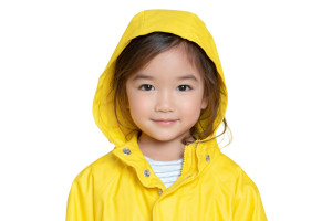 Yellow Raincoat Toddler Vinyl Car Decal Sticker – Waterproof & UV-Resistant 5.97333333333333
