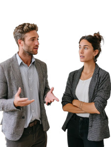 Business Casual Conversation Vinyl Car Decal Sticker – Waterproof & UV-Resistant 8.213333333333333"