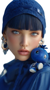 Blueberry Fashion Muse Vinyl Car Decal Sticker – Waterproof & UV-Resistant 9.706666666666667"