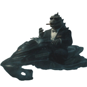 Stylish Godzilla Vinyl Car Decal Sticker – Waterproof & UV-Resistant 3.4133333333333336"