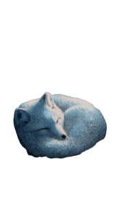Frosty Arctic Fox Vinyl Car Decal Sticker – Waterproof & UV-Resistant 4.8533333333333335"
