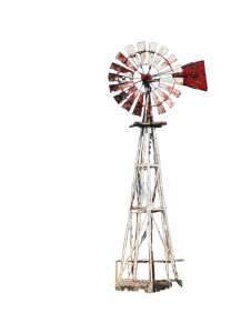 Rustic Windmill Vinyl Car Decal Sticker – Waterproof & UV-Resistant 4.1066666666666665"