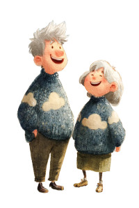 Laughing Elderly Couple V2 Vinyl Car Decal Sticker – Waterproof & UV-Resistant 4.4 Laughing Elderly Couple V2 Vinyl Car Decal Sticker – Waterproof & UV-Resistant 4.4