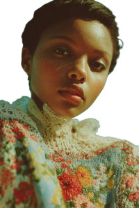 African Model Vitiligo Vinyl Car Decal Sticker – Waterproof & UV-Resistant 8.96"