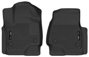 Husky Liner Floor Liners | Molded Fit | For Lincoln Navigator Ford Expedition | X-act Contour | Raised Channels | Black Husky Liner Floor Liners | Molded Fit | For Lincoln Navigator Ford Expedition | X-act Contour | Raised Channels | Black