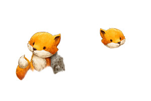Whimsical Cartoon Foxes Vinyl Car Decal Sticker – Waterproof & UV-Resistant 5.97333333333333