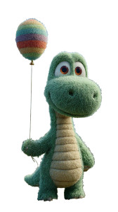 Friendly Dinosaur Character Vinyl Car Decal Sticker – Waterproof & UV-Resistant 4.8533333333333335"