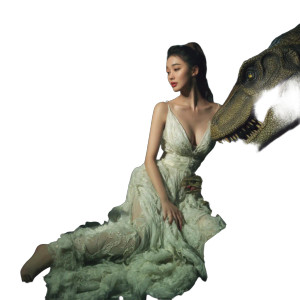 Dinosaur Companion Vinyl Car Decal Sticker – Waterproof & UV-Resistant 3.4133333333333336"