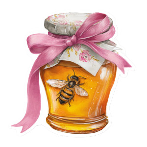 Honey Sticker Vinyl Car Decal Sticker – Waterproof & UV-Resistant 3.4133333333333336"