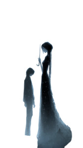 Goth Umbrella Duo Vinyl Car Decal Sticker – Waterproof & UV-Resistant 9.706666666666667"