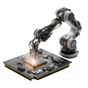 Robotic Arm Soldering Vinyl Car Decal Sticker – Waterproof & UV-Resistant 3.4133333333333336"