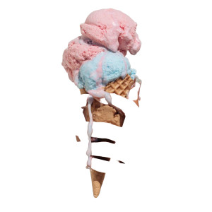 Melting Ice Cream Hand Vinyl Car Decal Sticker – Waterproof & UV-Resistant 6.826666666666667"