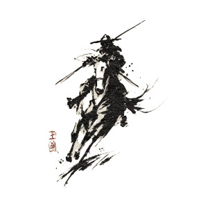Samurai On Horse Vinyl Car Decal Sticker – Waterproof & UV-Resistant 6.826666666666667" Samurai On Horse Vinyl Car Decal Sticker – Waterproof & UV-Resistant 6.826666666666667"