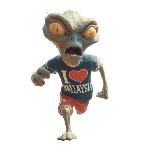 Alien Chase Scene V2 Vinyl Car Decal Sticker – Waterproof & UV-Resistant 3.4133333333333336"