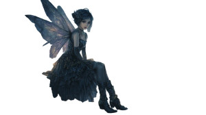 Glam-Gothic Tinkerbell Vinyl Car Decal Sticker – Waterproof & UV-Resistant 2.72"