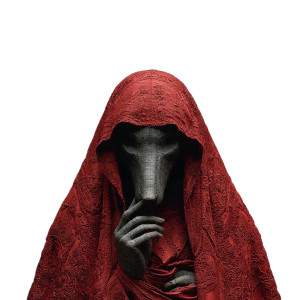 Surreal Red Riding Hood Vinyl Car Decal Sticker – Waterproof & UV-Resistant 3.4133333333333336"