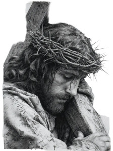 Jesus Pencil Drawing Vinyl Car Decal Sticker – Waterproof & UV-Resistant 4.213333333333333"