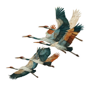 Flying Birds V5 Vinyl Car Decal Sticker – Waterproof & UV-Resistant 6.826666666666667"