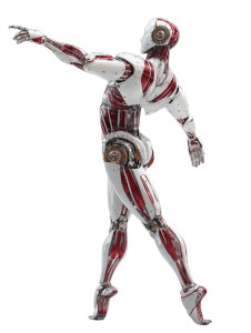 Robot Ballet Dancer Vinyl Car Decal Sticker – Waterproof & UV-Resistant 4.1066666666666665"