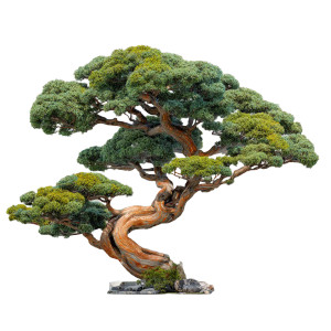 Bonsai House Tree Vinyl Car Decal Sticker – Waterproof & UV-Resistant 3.4133333333333336"