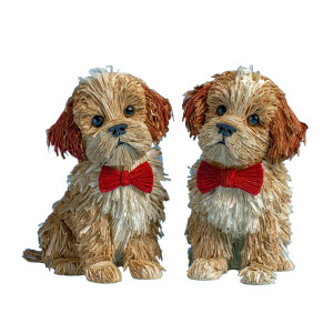 Papyrus Puppies Vinyl Car Decal Sticker – Waterproof & UV-Resistant 3.4133333333333336"